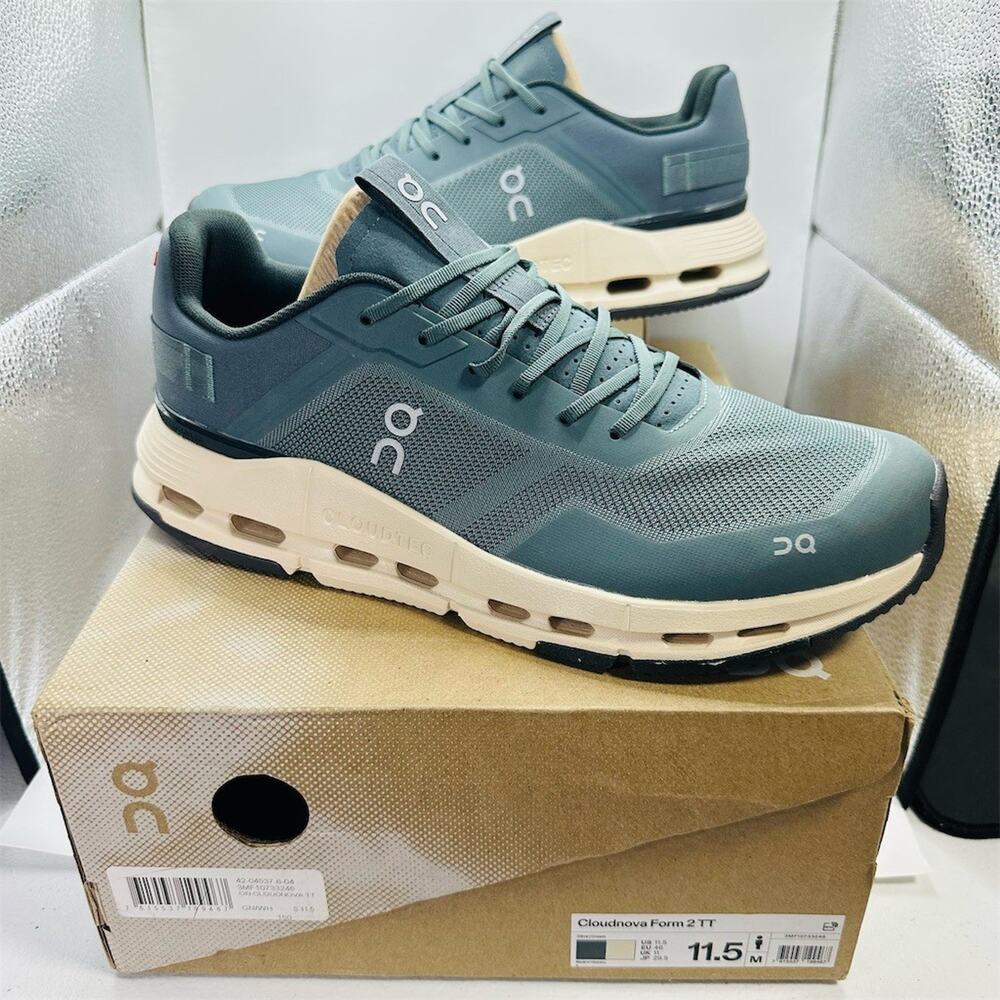 On Cloudnova Form 2 TT 'Olive Cream' Sneakers 3MF10733246 | Mens Size 11.5 | New